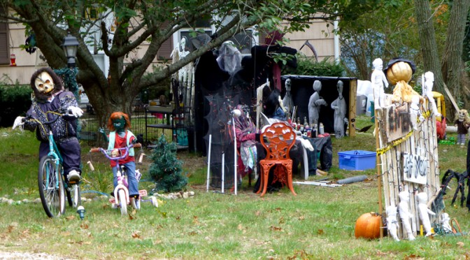 Some Scary Halloween Decorations On Cape Cod