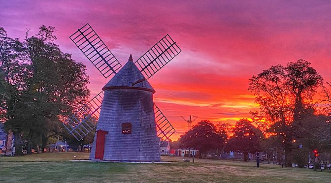 Another Gorgeous Sunrise At Windmill Green On Cape Cod.