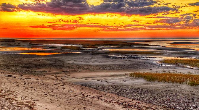 Vibrant Sunset On Cape Cod Bay.