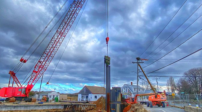 Rock Harbor Bulkhead Project  2025 On Cape Cod.