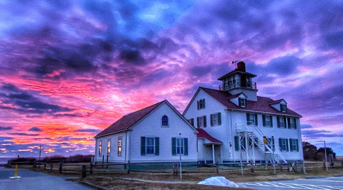 Spectacular Sunrise At Coast Guard Station On Cape Cod!