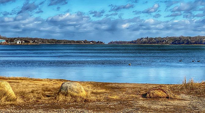 Looking Out Over Town Cove In Orleans On Cape Cod.